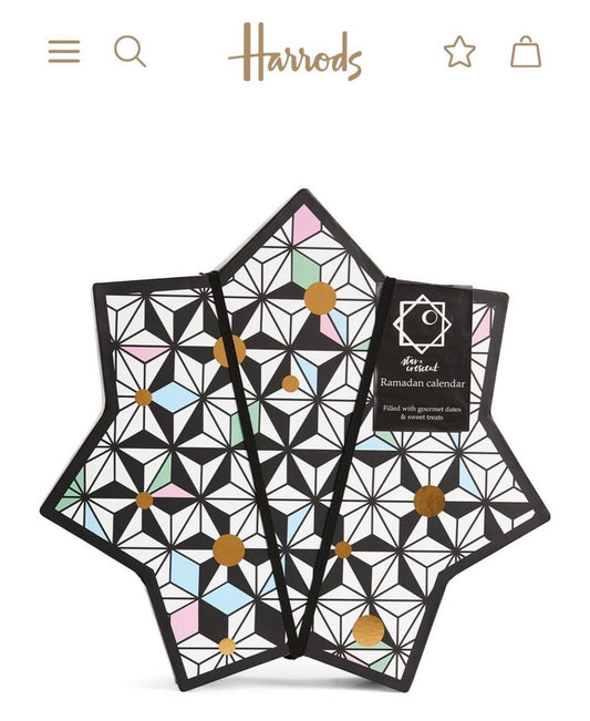 Star x Crescent's Ramadan calendars stocked in Harrods during Ramadan 2021