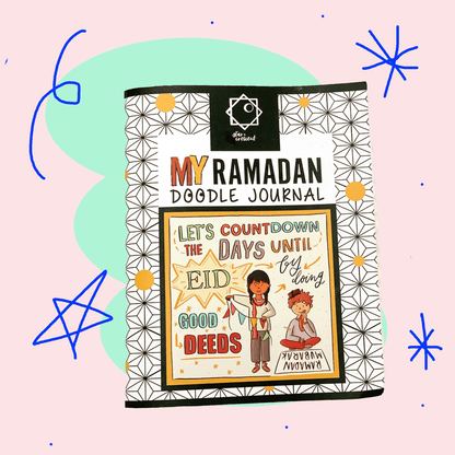 Ramadan doodle journal with 30 stickers